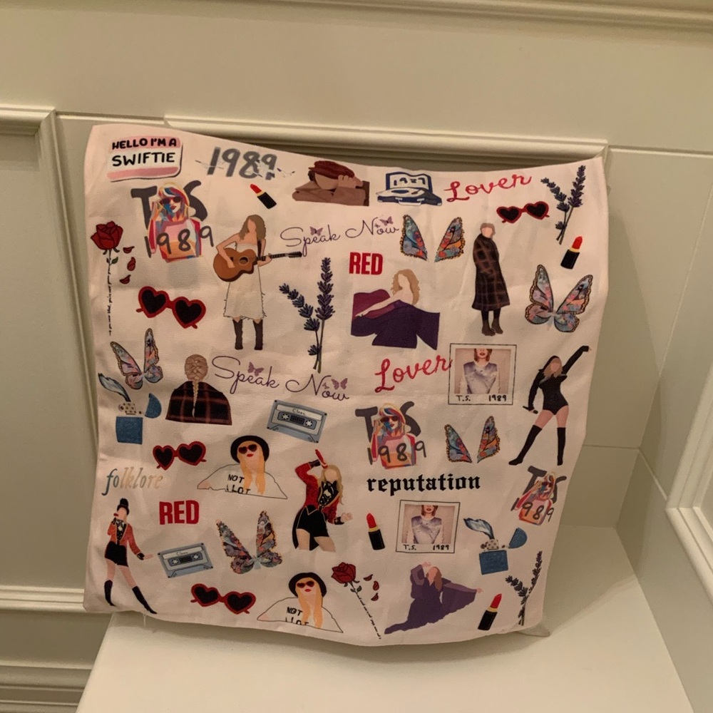 TAYLOR SWIFT eras tour 2024 Graphic Album Pillow Cover Sham Case Fabric LIKE NEW
